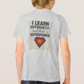 Rijden met ADHD* leer ik anders Tri-Blend Shirt (Achterkant)