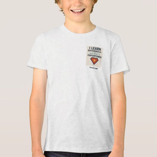 Rijden met ADHD* leer ik anders Tri-Blend Shirt (Voorkant)
