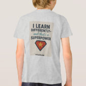Rijden met ADHD* leer ik anders Tri-Blend Shirt (Achterkant)