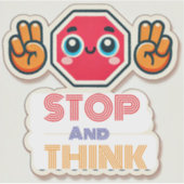 Rijden met ADHD* Stop en denk na Sticker (Voorkant)