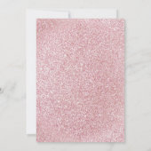 Rijden met Baby roze Baby shower met glitter Feet Kaart (Achterkant)