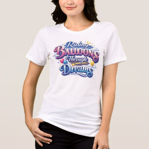 Rijden met ballonnen door dromen Tri-Blend shirt