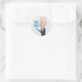 Rijden 'Met Biden Joe Biden Supporter Ronde Sticker (Tas)