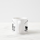 Rijden met cupido kleding en geschenken espresso kop (Achterkant)