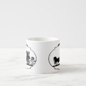 Rijden met cupido kleding en geschenken espresso kop (Voorkant)