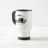 Rijden met cupido kleding en geschenken reisbeker (Voorkant links)