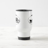 Rijden met cupido kleding en geschenken reisbeker (Center)