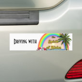 Rijden met de geest van Aloha Bumpersticker (Op auto)