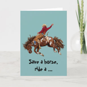  rijden met een cowboy kaart