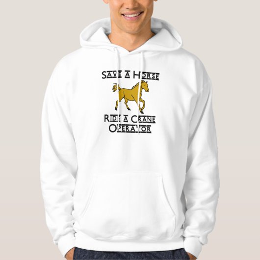rijden met een kraanbediener hoodie (Voorkant)