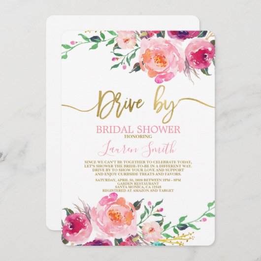 Rijden met heet roze Vrijgezellenfeest Kaart (Voorkant / Achterkant)