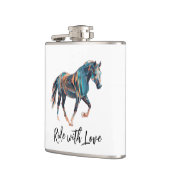 Rijden met Love Vinyl Wrapped Flask Heupfles (Links)