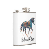 Rijden met Love Vinyl Wrapped Flask Heupfles (Rechts)