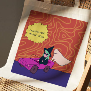 Rijden Met Mijn Boezemvriend Crew Schattig Hallowe Tote Bag