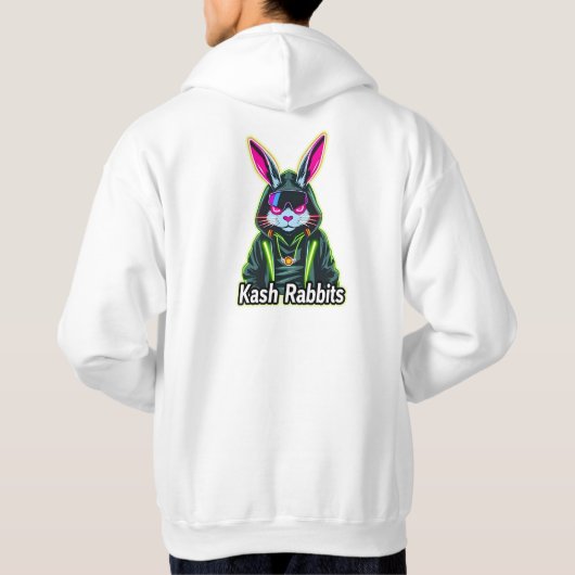 Rijden met Neon Kash Rabbit Sweatshirt (Achterkant)