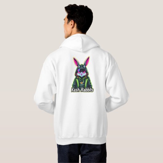 Rijden met Neon Kash Rabbit Sweatshirt (Achterkant volledig)
