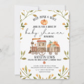 Rijden met pompoen Baby shower Kaart (Voorkant)