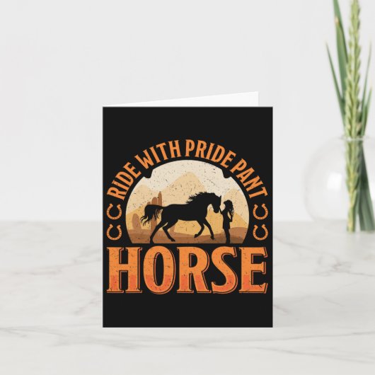 rijden met Pride Pant Horse Kaart (Voorkant)