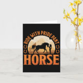 rijden met Pride Pant Horse Kaart (Gele Bloem)
