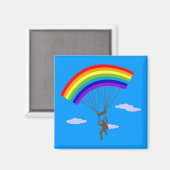 Rijden met regenboogmagneet magneet (Voorkant / Achterkant)