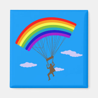 Rijden met regenboogmagneet magneet