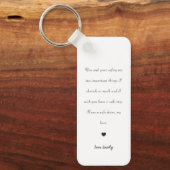 rijden met schattige hardeliefde achter auto sleut sleutelhanger (Voorkant)