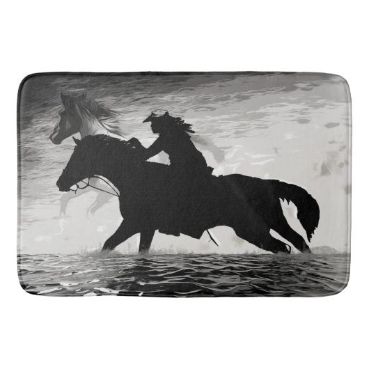 Rijden met spirits - Paarden Badmat (Voorkant)