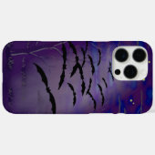 Rijden met volgele maan en vleermuizen Case-Mate iPhone case (Achterkant (horizontaal))