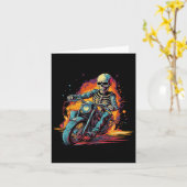 Rijden Motorfiets Halloween Kostuum Biker Kaart (Gele Bloem)