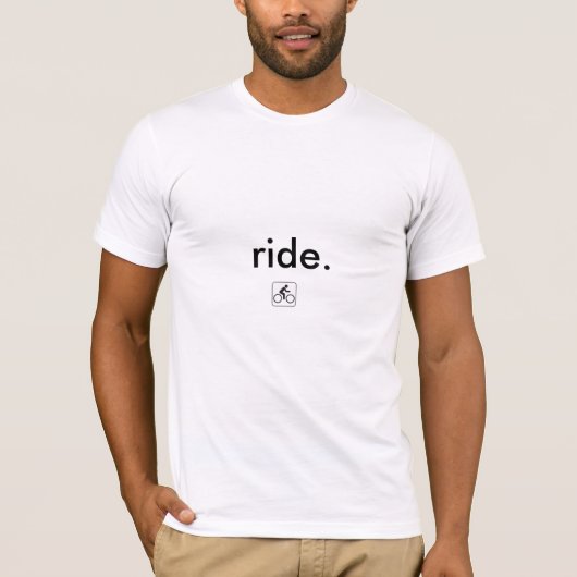 rijden. (mountainbike) t-shirt (Voorkant)