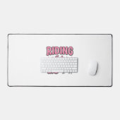 Rijden naar 12 Paard Verjaardag Vector Design_1 Bureaumat (Keyboard & Muis)