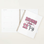 Rijden naar 12 Paard Verjaardag Vector Design_1 Planner (Display)
