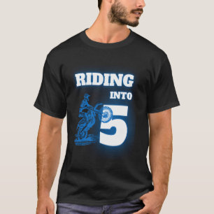 Rijden naar 5 jaar oude 5e Dirt Bike-verjaardagsfe T-shirt