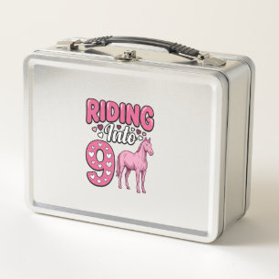 Rijden Naar 9 Paard Verjaardag Meisje Vintage Shir