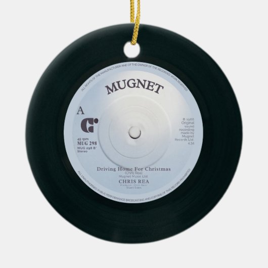 Rijden naar huis voor Kerst Keramisch Ornament (Voorkant)