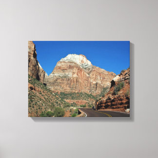 Rijden naar Zion Canvas Afdruk