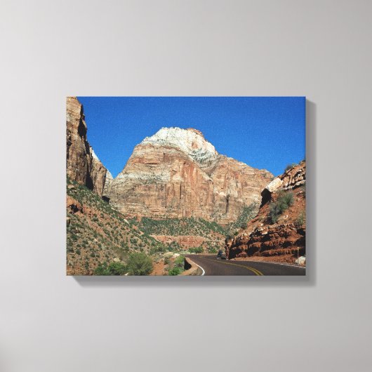 Rijden naar Zion Canvas Afdruk (Voorkant)
