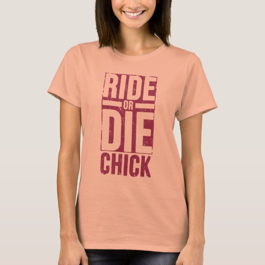 rijden of die chick t-shirt (Voorkant)