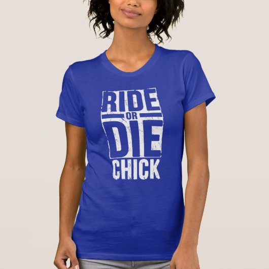 rijden of die chick t-shirt (Voorkant)