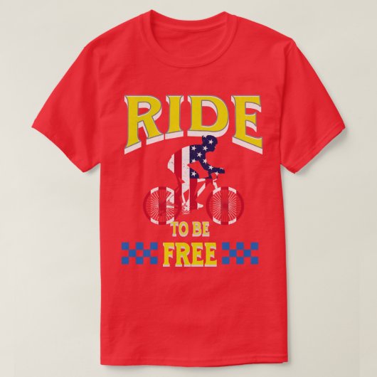 Rijden om gratis te zijn t-shirt (Design voorkant)