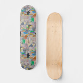 Rijden onder een zwarte ster persoonlijk skateboard (Voorkant)