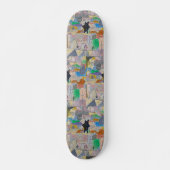 Rijden onder een zwarte ster persoonlijk skateboard (Voorkant)