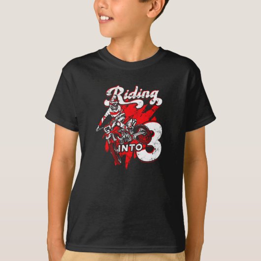 Rijden op 3 - dirtbikes t-shirt (Voorkant)