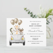 Rijden op Baby shower Parade Kaart (Staand voorkant)