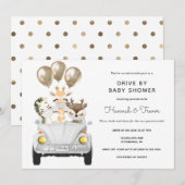 Rijden op Baby shower Parade Kaart (Voorkant / Achterkant)