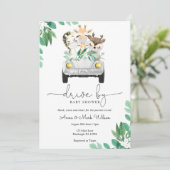 Rijden op Baby shower Parade Kaart (Staand voorkant)