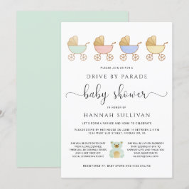 Rijden op Baby shower | Retro Carriages Parade Kaart
