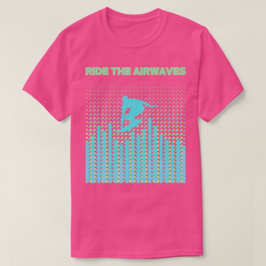 rijden op de ether groene zeeen TShirt (Design voorkant)