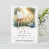 Rijden op de golf van succes - een kleurrijk Afstu Kaart (Staand voorkant)