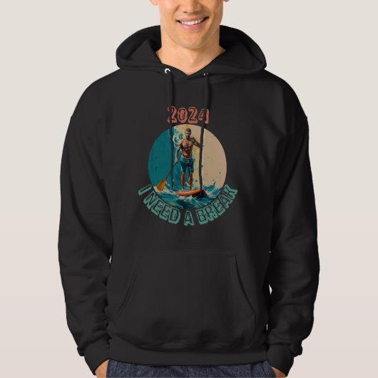 Rijden op de golven: sup paddle board surfen editi hoodie (Voorkant)